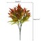 NAHUAA Fake Flower Plants 4PCS Artificial Greenery Stems Morning Glory Shrubs Bushes Faux Outdoor Plants for Front Porch Window Box Table Centerpieces Home Summer Farmhouse Spray in Red